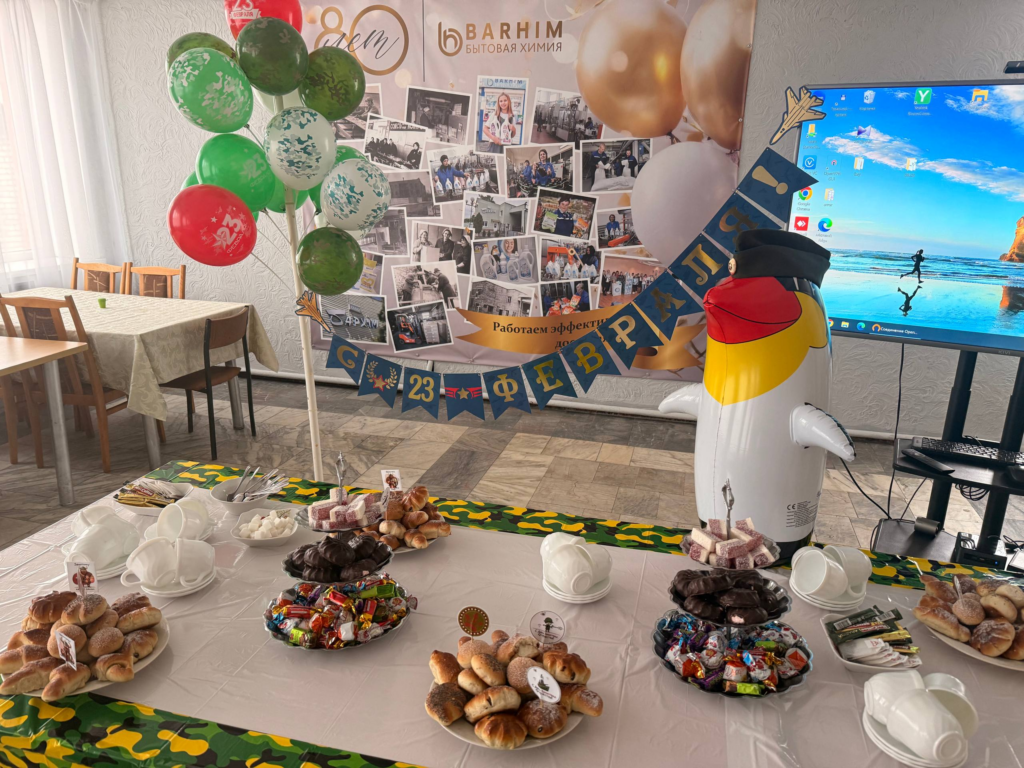 С Днем защитников Отечества поздравили мужчин ОАО «Бархим»